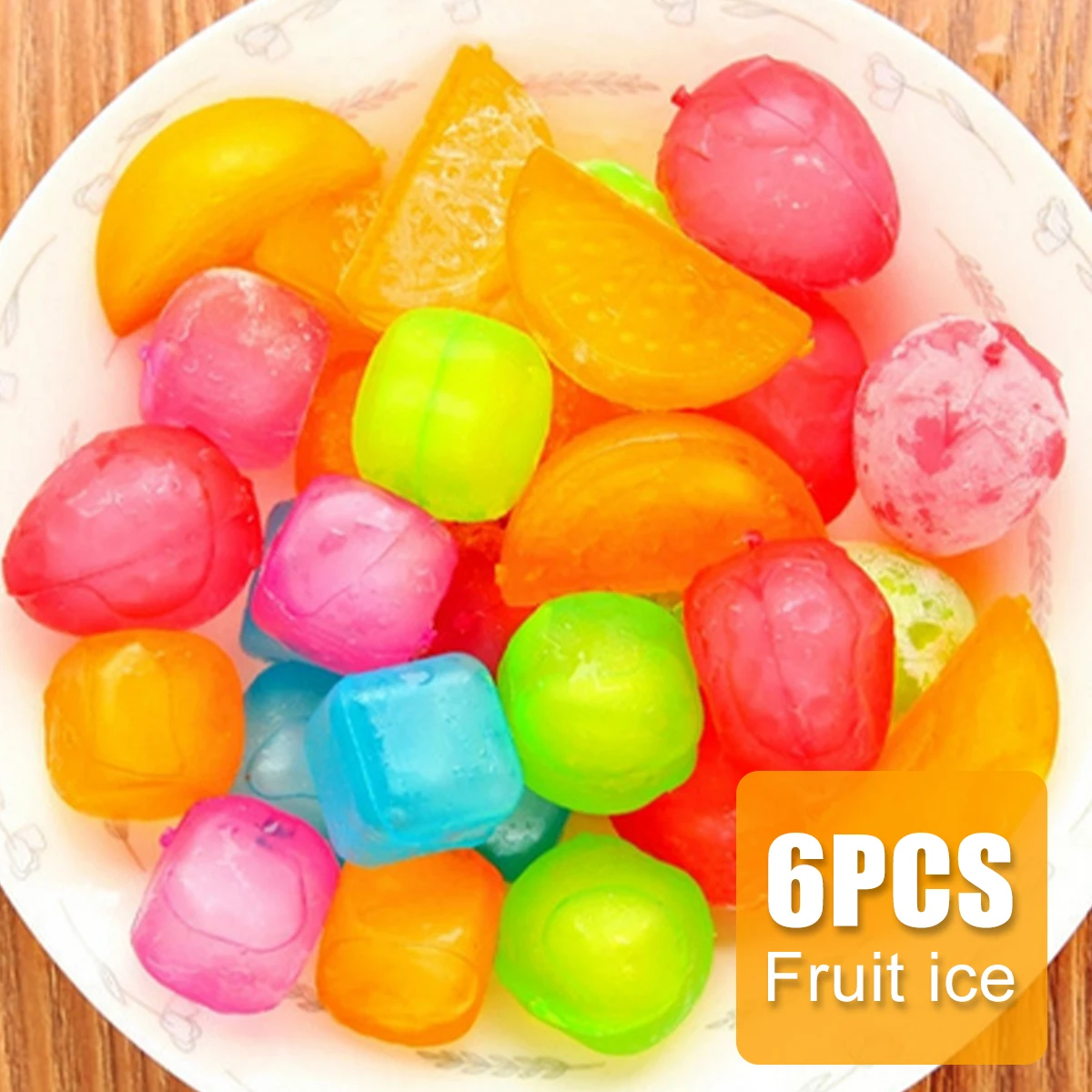 6Pcs Reusable Ice Cube Refreezable Ice Cube Fruit Shaped Ice Cube Colorful Square Cube Small Portable Washable Square Whiskey
6Pcs Reusable Ice Cube Refreezable Ice Cube Fruit Shaped Ice Cube Colorful Square Cube Small Portable Washable Square Whiskey