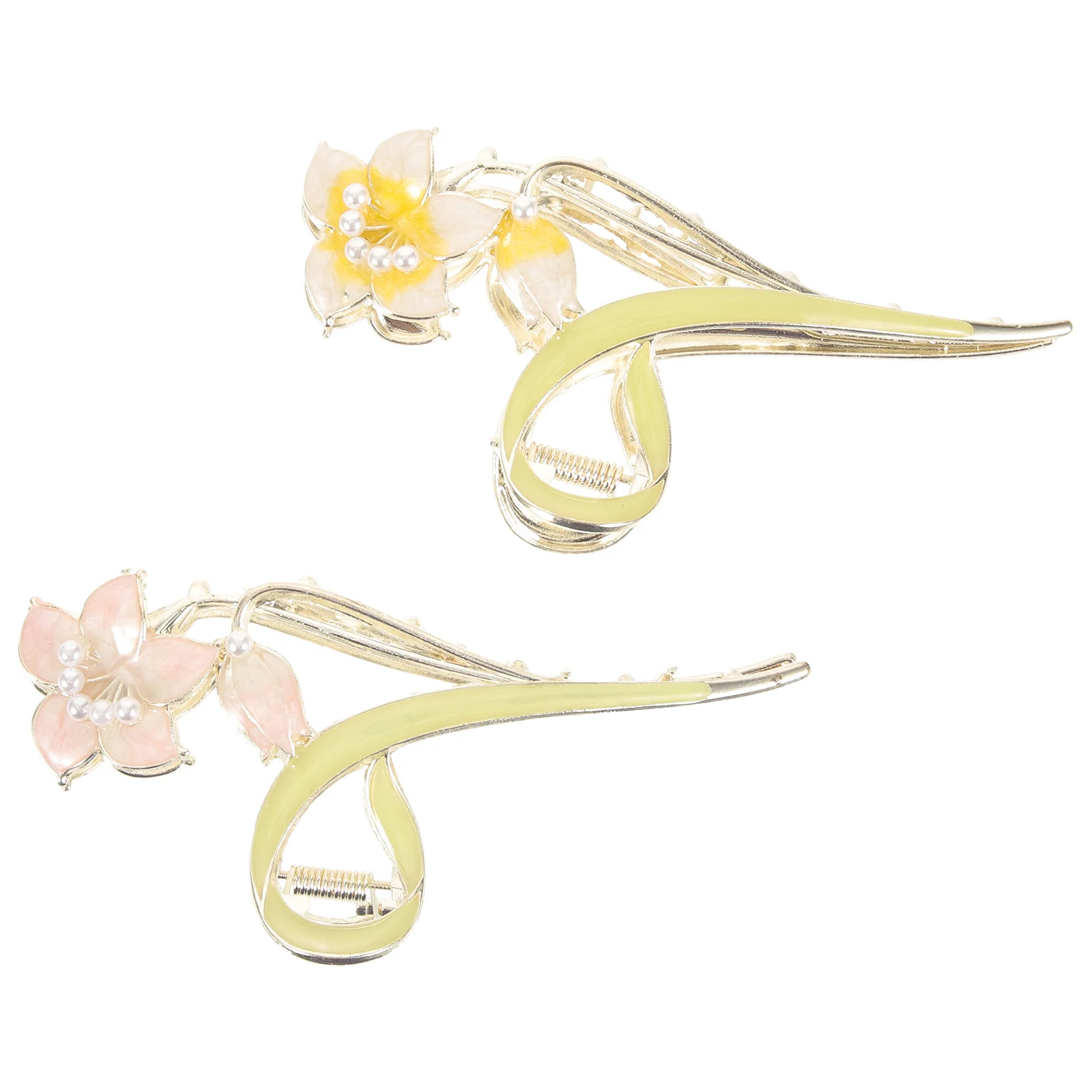 2 Pcs Hair Claw Clips Mediums Metal Ponytail Hair Alloy Thin Women Miss Floral Accessories
2 Pcs Hair Claw Clips Mediums Metal Ponytail Hair Alloy Thin Women Miss Floral Accessories