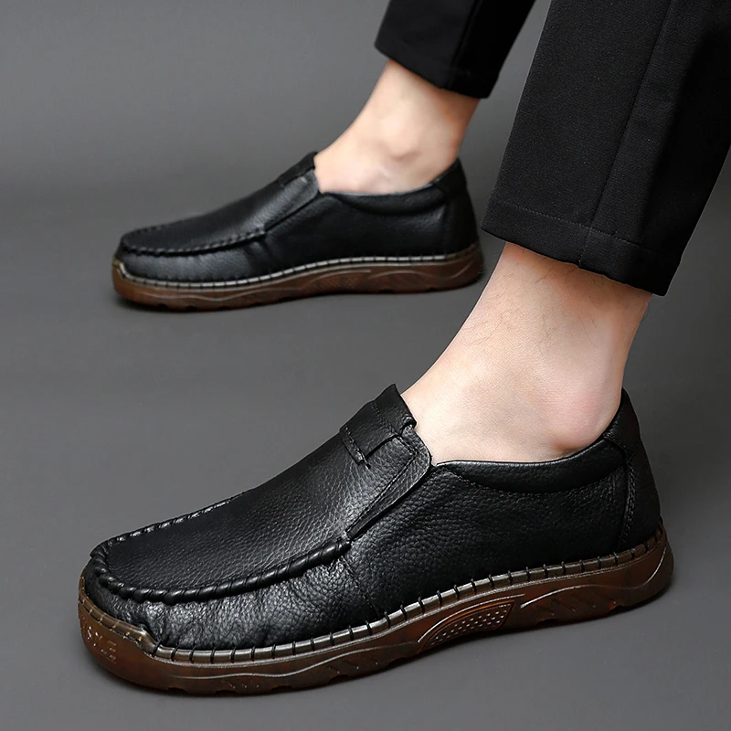 Summer Genuine leather loafers mens hollow breathable mens shoes slip-on handmade casual shoes large size 38-47 leather shoes
Summer Genuine leather loafers mens hollow breathable mens shoes slip-on handmade casual shoes large size 38-47 leather shoes