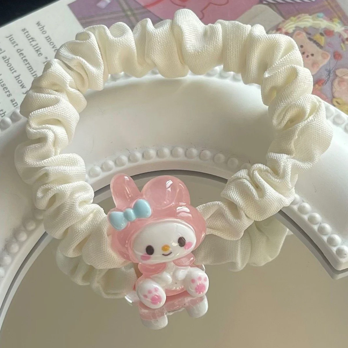 Kawaii Sanrio Kuromi Cute Plush Toys Anime Stuffed Hair Ring Case Cartoon Transparent Headband for Girls Women Birthday Gifts
Kawaii Sanrio Kuromi Cute Plush Toys Anime Stuffed Hair Ring Case Cartoon Transparent Headband for Girls Women Birthday Gifts