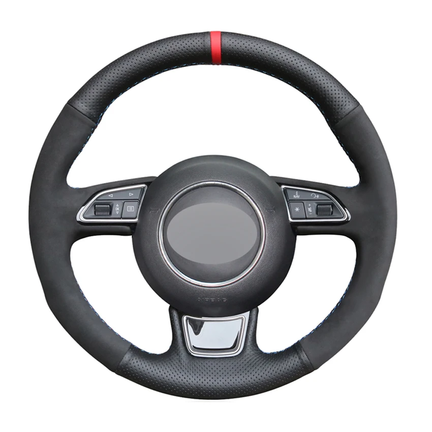Black Artificial Leather Suede Car Steering Wheel Cover For Audi A1 8X A3 8V Sportback A4 B8 Avant A5 8T A6 C7 A7 G8 A8
Black Artificial Leather Suede Car Steering Wheel Cover For Audi A1 8X A3 8V Sportback A4 B8 Avant A5 8T A6 C7 A7 G8 A8