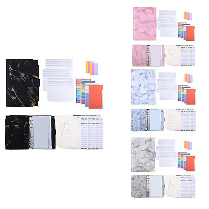 49Pc Budget Binder, Marble Print PU Binder Budget Planner Organizer With Envelopes,Expense Budget Sheets,For Budgeting
49Pc Budget Binder, Marble Print PU Binder Budget Planner Organizer With Envelopes,Expense Budget Sheets,For Budgeting