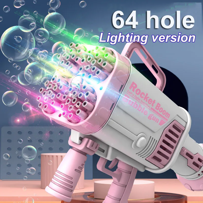 New Bubble Gun 64 Holes Kids Outdoor Gatling Bubble Machine Toy Charging Electric Automatic Bubble Machine Children's Day Gifts
New Bubble Gun 64 Holes Kids Outdoor Gatling Bubble Machine Toy Charging Electric Automatic Bubble Machine Children's Day Gifts