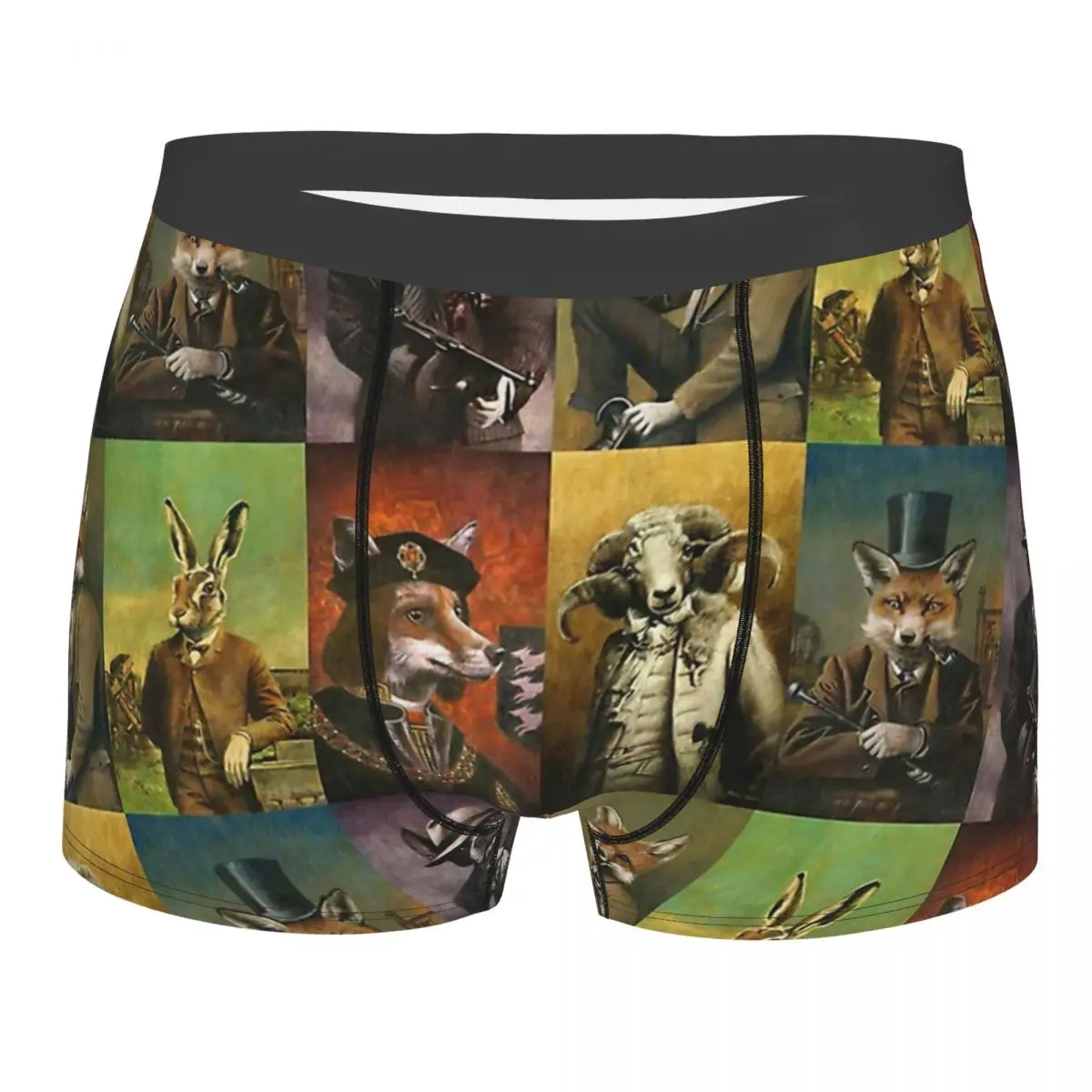 Animals Art Historical Clothed Montage Underpants Breathbale Panties Men's Underwear Comfortable Shorts Boxer Briefs
Animals Art Historical Clothed Montage Underpants Breathbale Panties Men's Underwear Comfortable Shorts Boxer Briefs