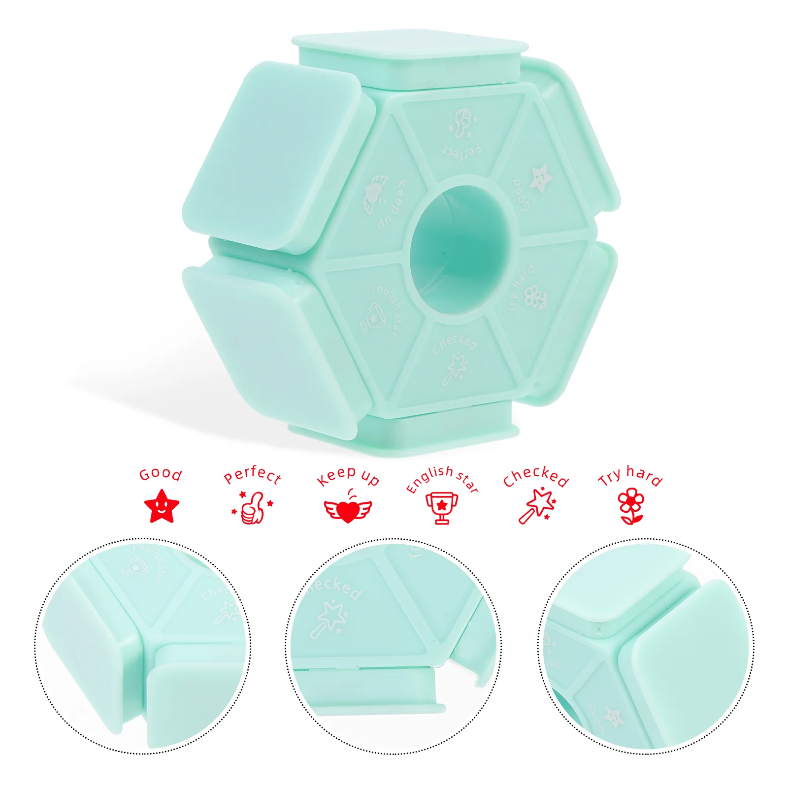 Teacher's Seal Name Stamps School Supplies Teachers Motivation Stampers Clock Multi-sides Child English
Teacher's Seal Name Stamps School Supplies Teachers Motivation Stampers Clock Multi-sides Child English