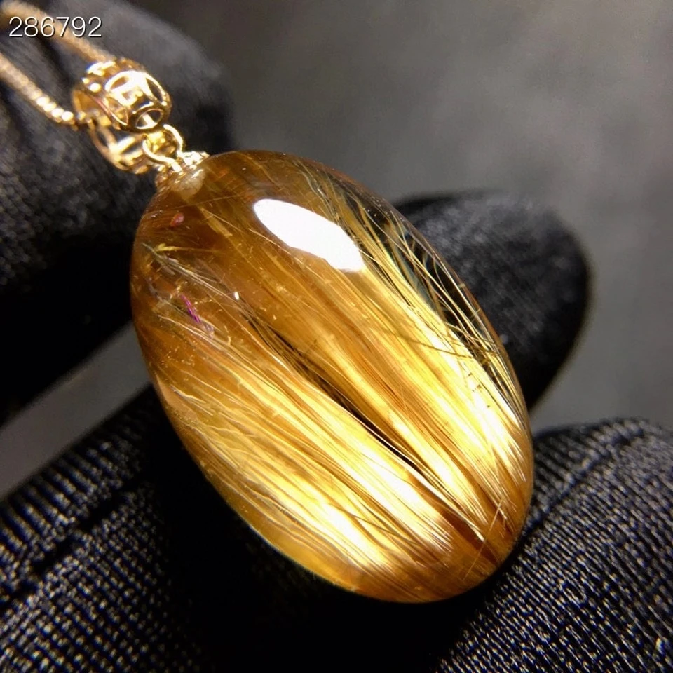 Genuine Natural Gold Rutilated Quartz Oval Pendant Necklace 23*14.2*10.8mm Brazil Rutilted Women Men Jewelry AAAAAAAA
Genuine Natural Gold Rutilated Quartz Oval Pendant Necklace 23*14.2*10.8mm Brazil Rutilted Women Men Jewelry AAAAAAAA