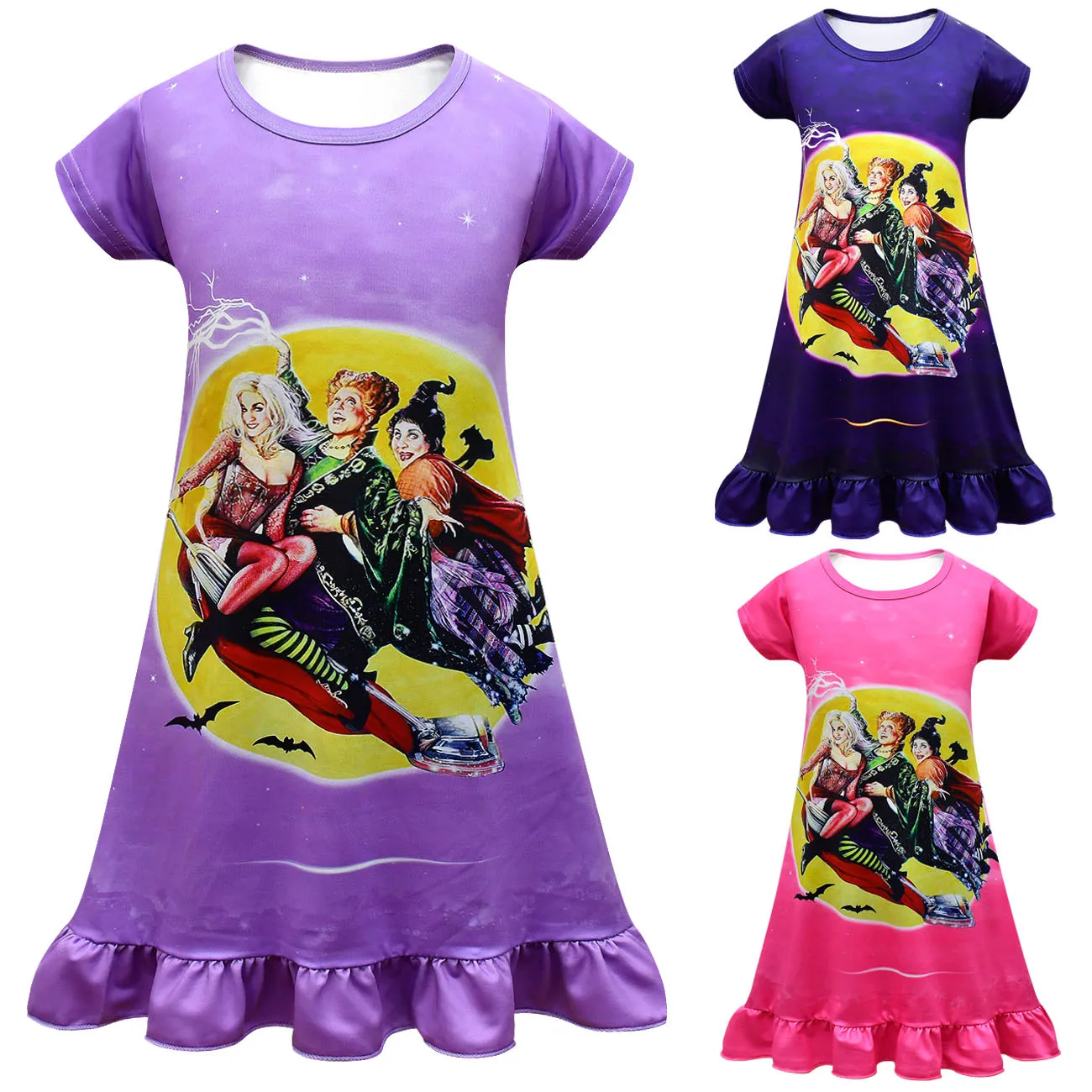 New Kids Clothes Girls Hocus pocus 2 Pajamas Dress Summer Short Sleeve Nightgown Children Home Wear Birthday Clothing
New Kids Clothes Girls Hocus pocus 2 Pajamas Dress Summer Short Sleeve Nightgown Children Home Wear Birthday Clothing