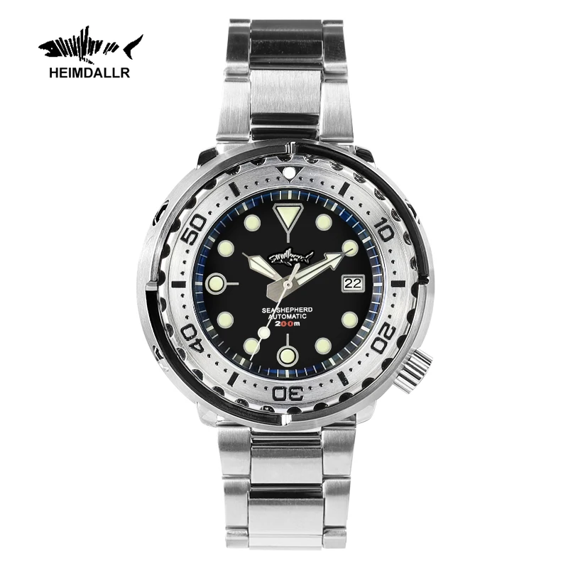 HEIMDALLR Full Steel Tuna Diver Automatic Watch Men Black Sapphire Glass Japan NH35A 20Bar Mechanical Sports Watches
HEIMDALLR Full Steel Tuna Diver Automatic Watch Men Black Sapphire Glass Japan NH35A 20Bar Mechanical Sports Watches
