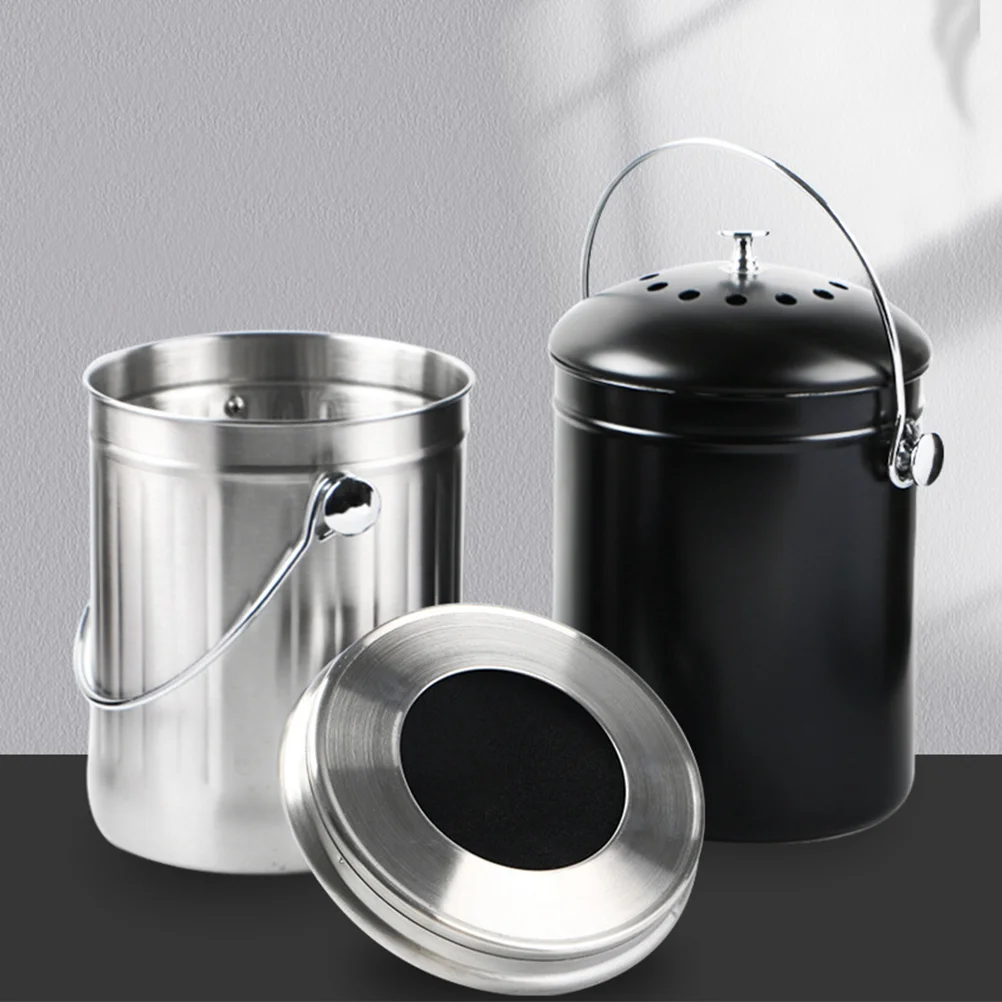 Tiny Garbage Bin Stainless Steel Compost Bucket Car Mini Trash Can Countertop Composter
Tiny Garbage Bin Stainless Steel Compost Bucket Car Mini Trash Can Countertop Composter