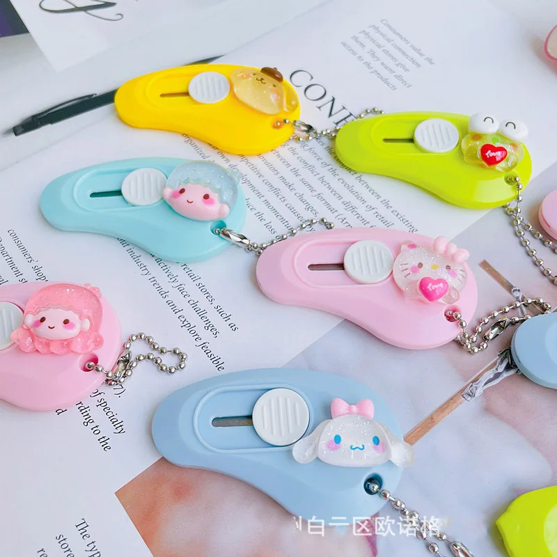 Sanrio Knife Hellokitty Mymelody Kuromi Purin Pochacco Cinnamoroll Creative Mini Box Cutter Office Cute Cartoon Rebound Cutter
Sanrio Knife Hellokitty Mymelody Kuromi Purin Pochacco Cinnamoroll Creative Mini Box Cutter Office Cute Cartoon Rebound Cutter