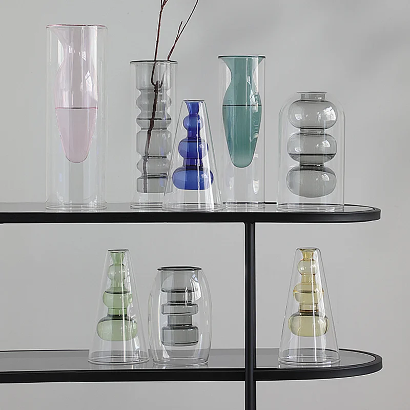 Nordic Creative Minimalist Glass Vase Desktop Decoration Decoration Living Room Flower Arrangement Hydroponics Glass Vase
Nordic Creative Minimalist Glass Vase Desktop Decoration Decoration Living Room Flower Arrangement Hydroponics Glass Vase