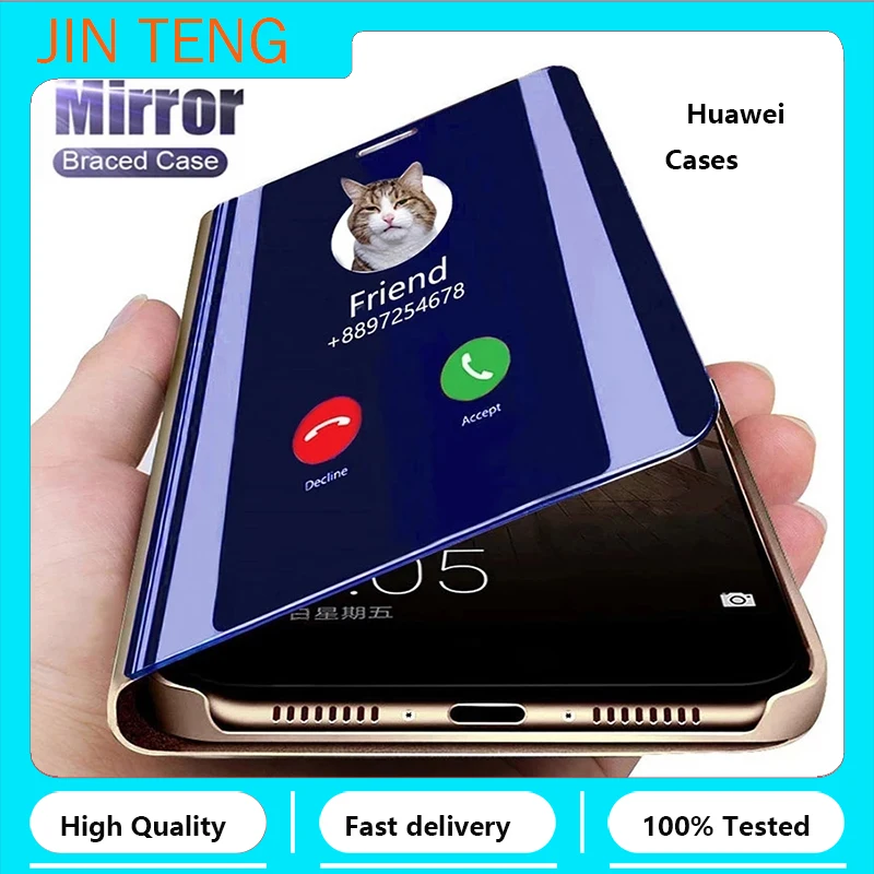 Smart Mirror Flip Case For Huawei P40 P30 P20 Mate 30 20 10 Pro lite For Honor 8X 9X 10 20 pro lite Y6 Y7 Y9 Series
Smart Mirror Flip Case For Huawei P40 P30 P20 Mate 30 20 10 Pro lite For Honor 8X 9X 10 20 pro lite Y6 Y7 Y9 Series
