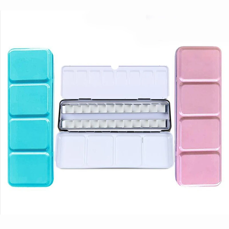 Watercolor Gouache Paints Tins Box Palette Painting Storage Tray For Artist and Suppliers
Watercolor Gouache Paints Tins Box Palette Painting Storage Tray For Artist and Suppliers