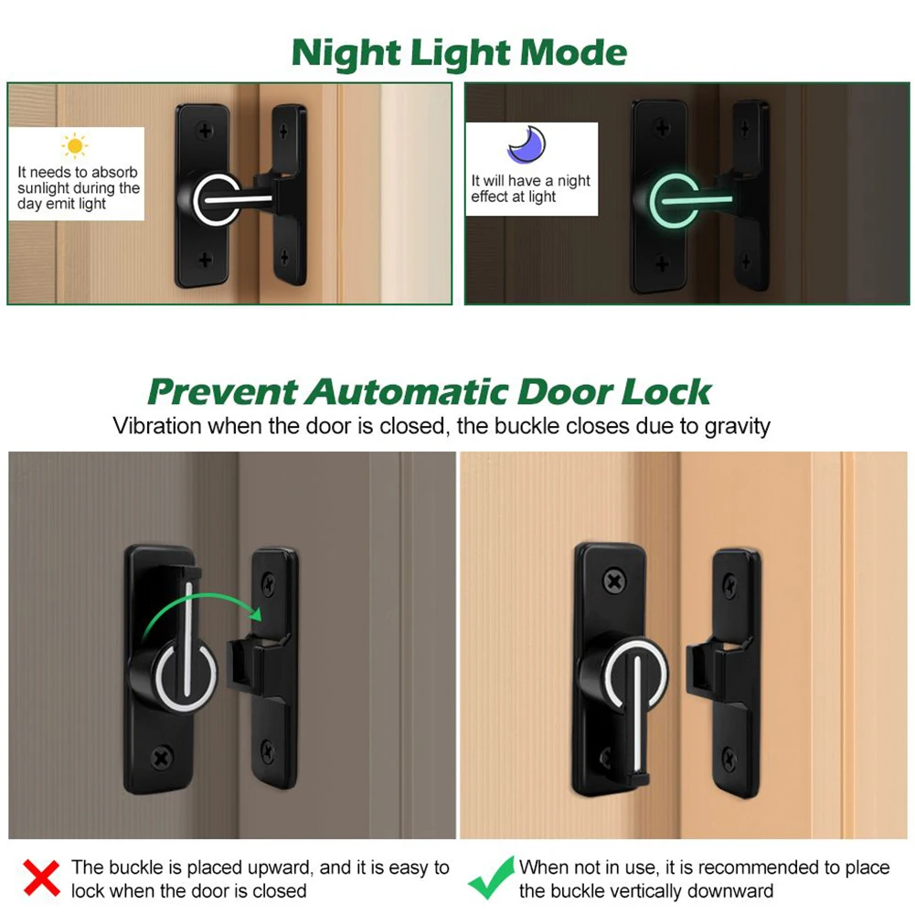 Zinc Alloy Black Luminous Barn Door Latch Lock For Locking Sliding 90° Right Angle Door 90° Gate Latches Hardware
Zinc Alloy Black Luminous Barn Door Latch Lock For Locking Sliding 90° Right Angle Door 90° Gate Latches Hardware