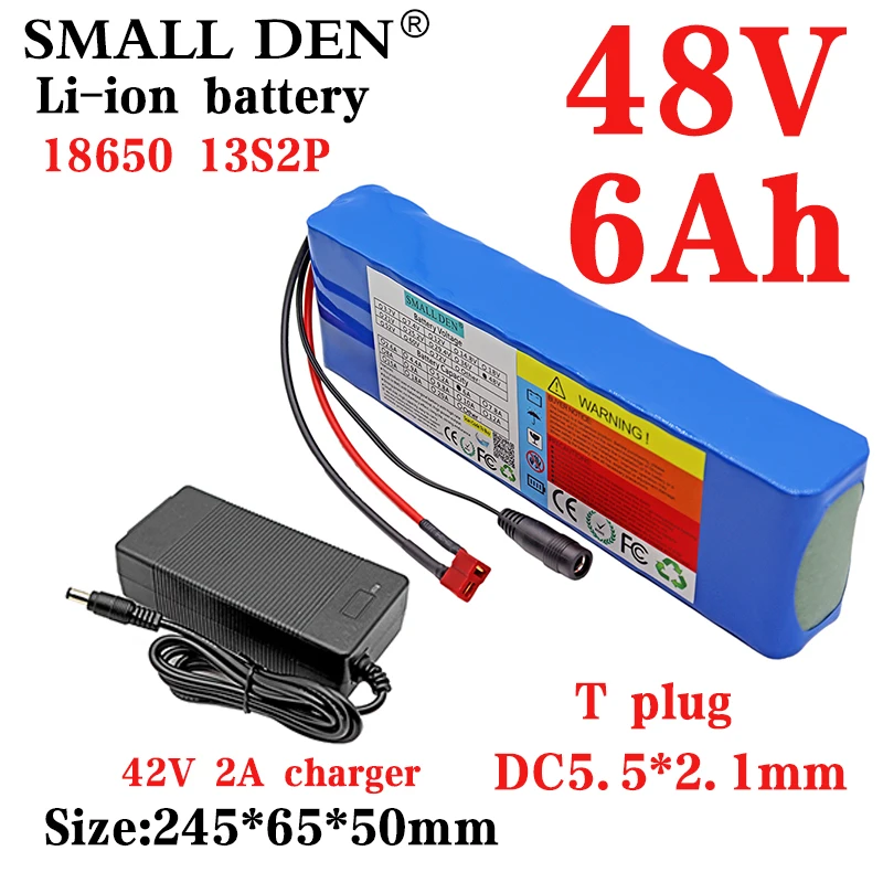 48V 6Ah 700watt 13S2P 18650 Battery Pack 54.6V E-bike Electric bicycle battery Scooter with 15A discharge BMS with charger
48V 6Ah 700watt 13S2P 18650 Battery Pack 54.6V E-bike Electric bicycle battery Scooter with 15A discharge BMS with charger