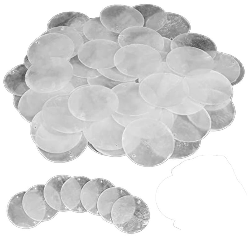 120 Pcs Round Natural Shells 2 Inch Oyster Shells For Crafting With 2 Holes Sea Shell Discs
120 Pcs Round Natural Shells 2 Inch Oyster Shells For Crafting With 2 Holes Sea Shell Discs
