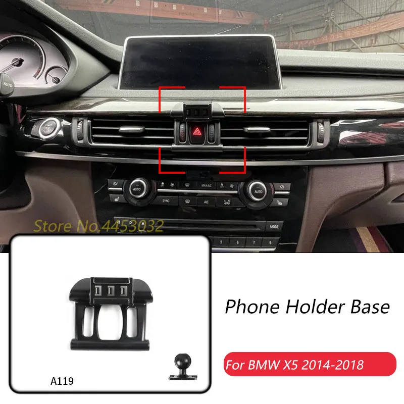 Автомобильный держатель для телефона, специальные крепления для BMW X5 F15 2014-2018, фиксированный кронштейн для воздуховыпускного отверстия, базовые аксессуары с шаровой головкой 17 мм
Автомобильный держатель для телефона, специальные крепления для BMW X5 F15 2014-2018, фиксированный кронштейн для воздуховыпускного отверстия, базовые аксессуары с шаровой головкой 17 мм