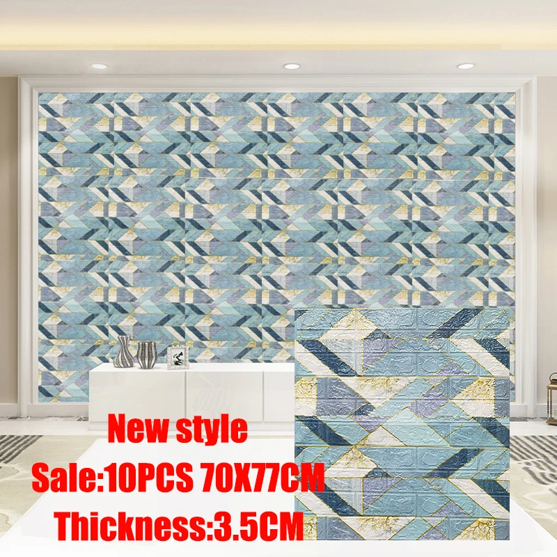 3D Wall Sticker 10PCS Living Room Bedroom luxur Wallpaper Waterproof Moistureproof Mildewproof Self-Adhesive Brick Wall Sticker
3D Wall Sticker 10PCS Living Room Bedroom luxur Wallpaper Waterproof Moistureproof Mildewproof Self-Adhesive Brick Wall Sticker