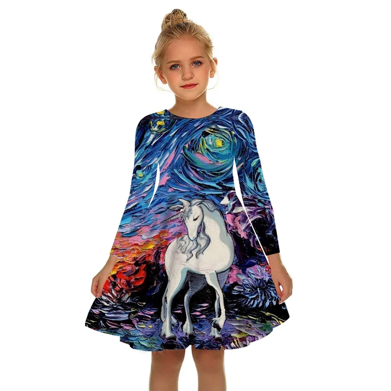 New 3D Printed Unicorns Summer Kids Girls Baby Party Dress Casual Fashion 3D Print Long Dresses Autumn Everyday Leisure Dresse
New 3D Printed Unicorns Summer Kids Girls Baby Party Dress Casual Fashion 3D Print Long Dresses Autumn Everyday Leisure Dresse