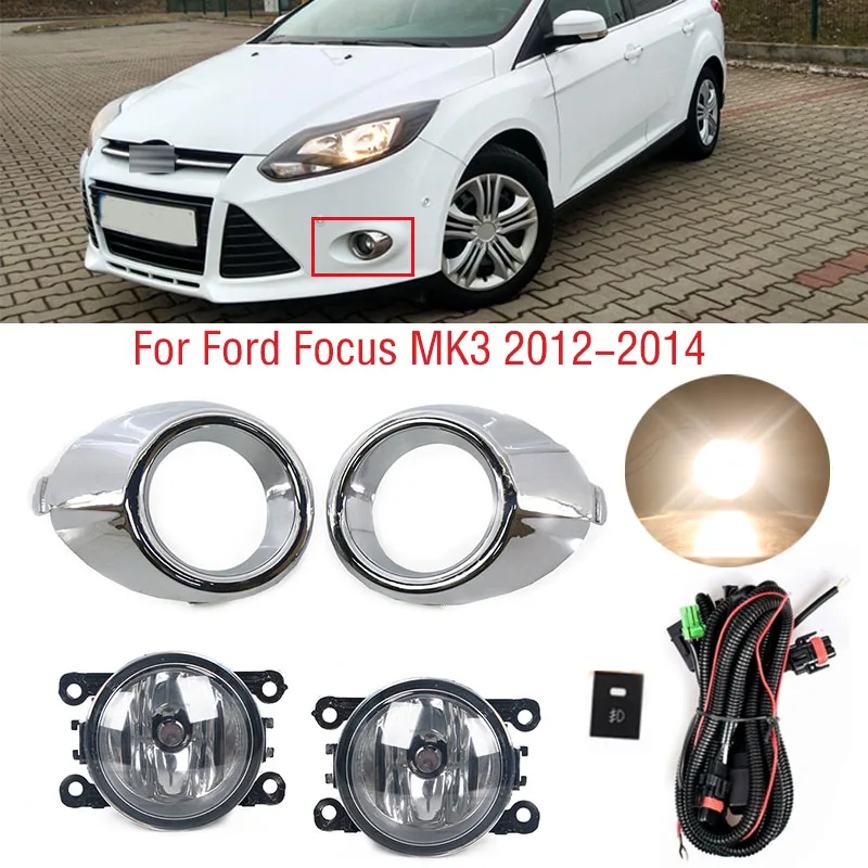 1Set For Ford Focus MK3 2012 2013 2014 Car Front Bumper Fog Light Lamp Cover Frame Hood Grille Bezel Harness Switch
1Set For Ford Focus MK3 2012 2013 2014 Car Front Bumper Fog Light Lamp Cover Frame Hood Grille Bezel Harness Switch