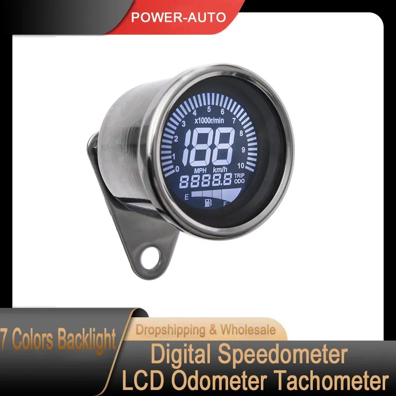 NEW Universal Motorcycle Digital Motorcycle Speedometer Retro LCD Odometer Cafe Racer Tachometer indicator Scooter ATV Meter
NEW Universal Motorcycle Digital Motorcycle Speedometer Retro LCD Odometer Cafe Racer Tachometer indicator Scooter ATV Meter