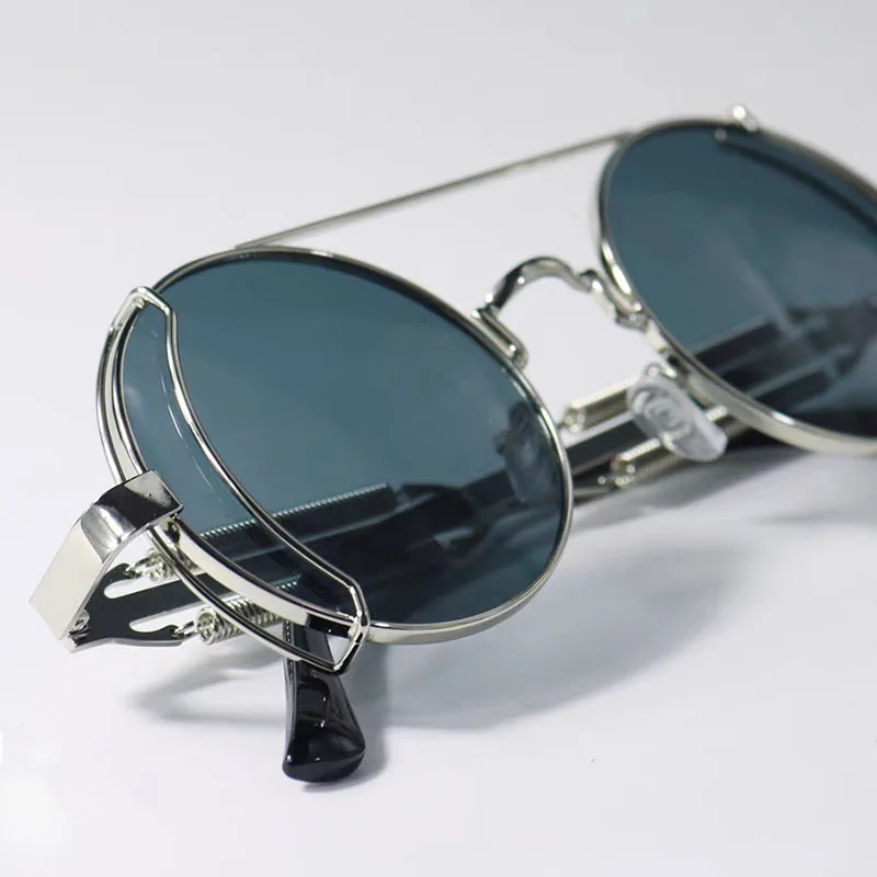 Vintage Punk Round Sunglasses Metal Steam Frame Protection Eyeglasses Men Women Brand Design Summer Outdoors Sunglasses Anti-UV
Vintage Punk Round Sunglasses Metal Steam Frame Protection Eyeglasses Men Women Brand Design Summer Outdoors Sunglasses Anti-UV