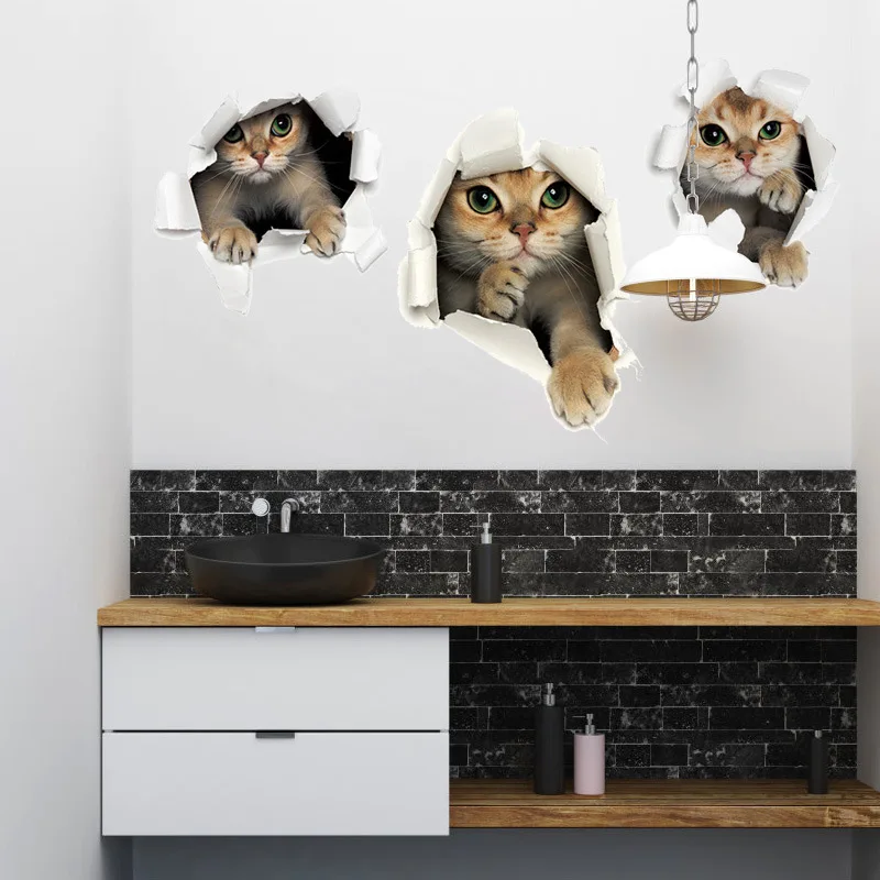 3D наклейки на стену в виде кота для шкафа, гардероба, спальни, гостиной, дверей, окон, домашнего декора, водонепроницаемые съемные Фотообои
3D наклейки на стену в виде кота для шкафа, гардероба, спальни, гостиной, дверей, окон, домашнего декора, водонепроницаемые съемные Фотообои