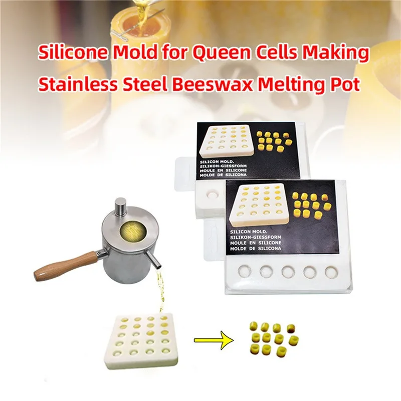Beekeeping System Silicone Mold For Queen Bee Cells Wax Cell Cup Mold Beekeeping Tool
Beekeeping System Silicone Mold For Queen Bee Cells Wax Cell Cup Mold Beekeeping Tool