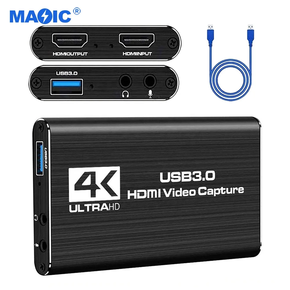 Оборудование для захвата видео 4k 30 Гц, карта захвата видео HDMI USB 3,0, карта захвата 4k для игровой потоковой видеоконференции
Оборудование для захвата видео 4k 30 Гц, карта захвата видео HDMI USB 3,0, карта захвата 4k для игровой потоковой видеоконференции