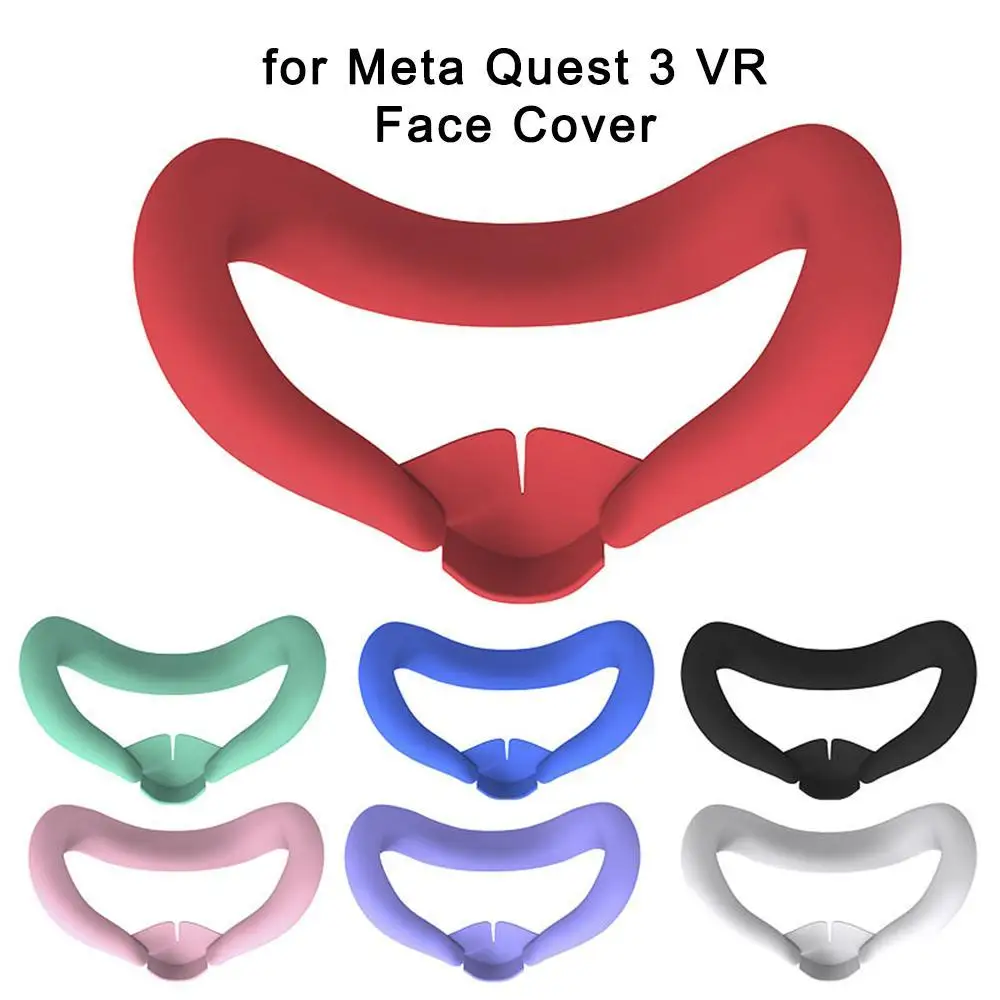 For Meta Quest 3 VR Face Cover Silicone Eye Mask Sweat Dust Resistant Replaceable Silicone Face Pad For Quest 3 VR Accessoies
For Meta Quest 3 VR Face Cover Silicone Eye Mask Sweat Dust Resistant Replaceable Silicone Face Pad For Quest 3 VR Accessoies