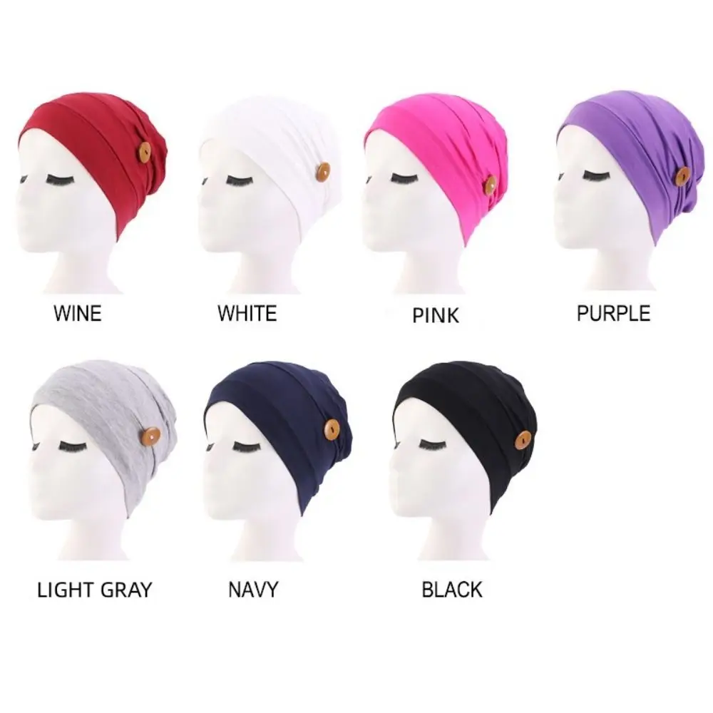Soft Cotton Sleep Cap Mujer Ear Protection Hat Women Turban Button Islamic Hijab Chemo Hat
Soft Cotton Sleep Cap Mujer Ear Protection Hat Women Turban Button Islamic Hijab Chemo Hat