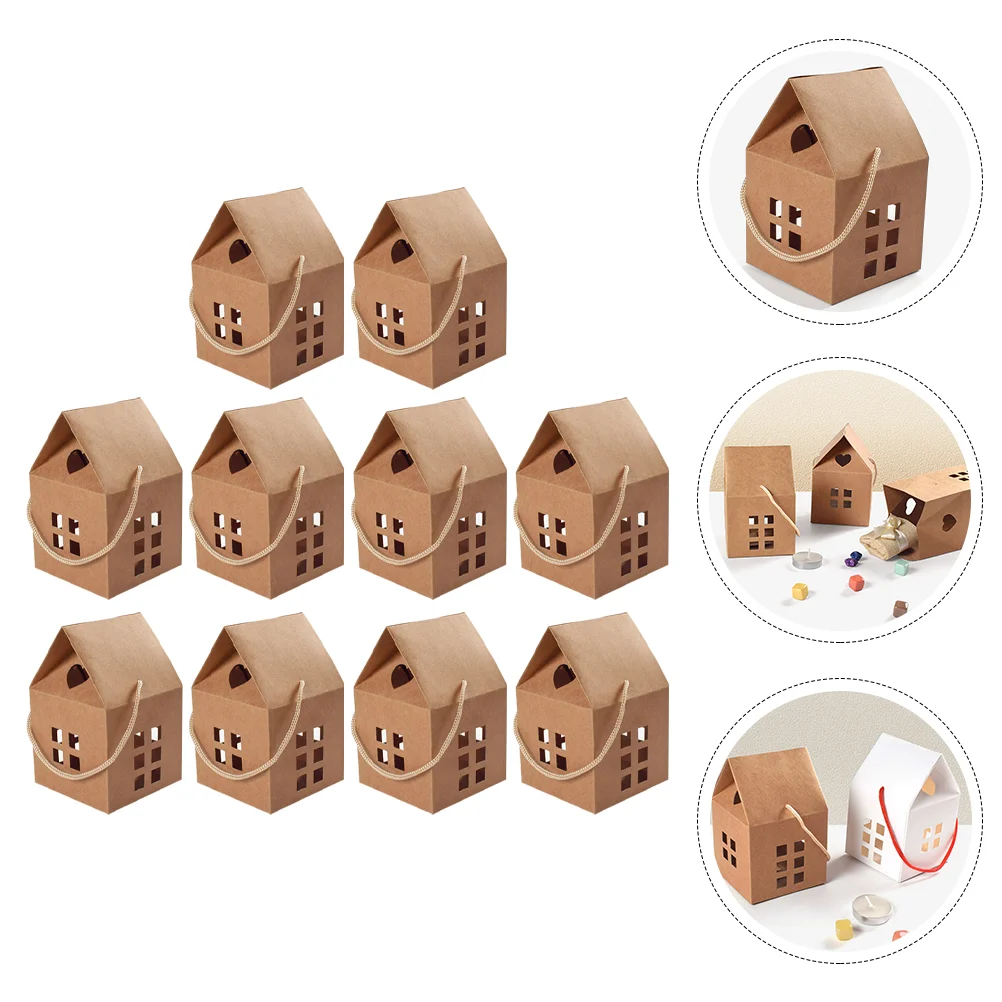 10 Pcs House Treat Boxes Jewelry Gift Mini Cake Cookie Container Bags Kraft Paper Package Sugar
10 Pcs House Treat Boxes Jewelry Gift Mini Cake Cookie Container Bags Kraft Paper Package Sugar