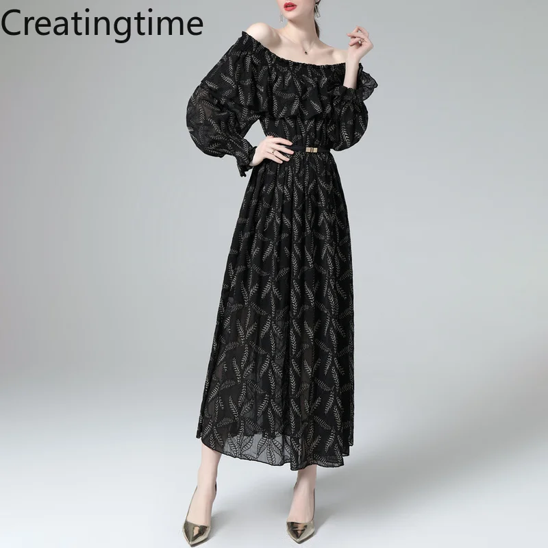 Creatingtime 2022 Spring Summer New Fashion Women Strapless Sexy Off Shoulder Ruffle Printing High Waist Dress with Belt GA619
Creatingtime 2022 Spring Summer New Fashion Women Strapless Sexy Off Shoulder Ruffle Printing High Waist Dress with Belt GA619