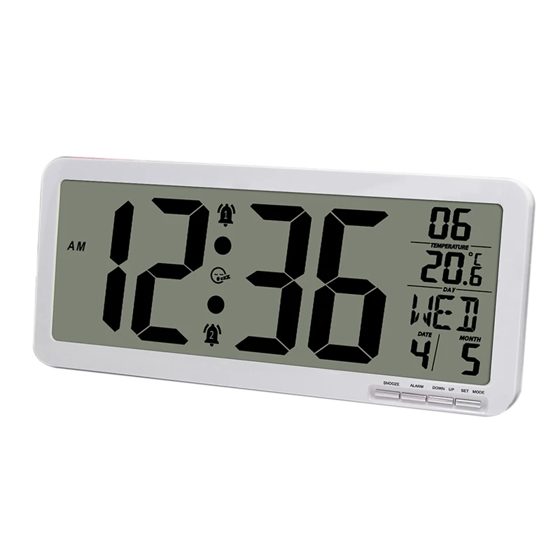 14.5Inch Large Digital Wall Clock,Electronic Alarm Clocks For Bedroom Decor,With Time/Calendar/Temperature Display
14.5Inch Large Digital Wall Clock,Electronic Alarm Clocks For Bedroom Decor,With Time/Calendar/Temperature Display