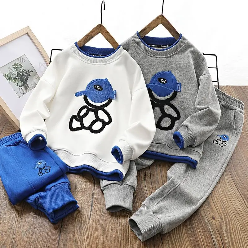 Boys fall wear hoodie set two pieces 2022 new Middle School children's sports set fried street spring and autumn boys' wear
Boys fall wear hoodie set two pieces 2022 new Middle School children's sports set fried street spring and autumn boys' wear
