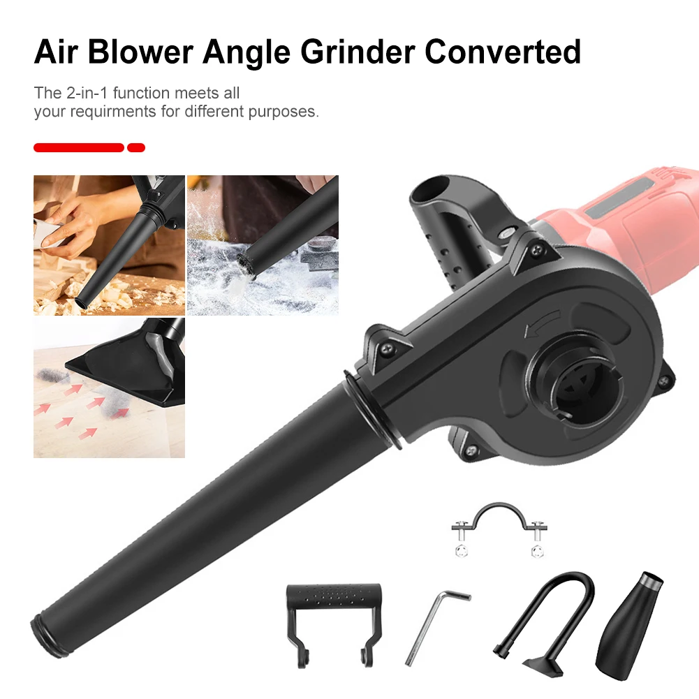 Angle Grinder Converted Into Blower Vacuum Cleaner Cordless Electric Air Blower 2-In-1 Quick-fit Buckle 1 Second Installation
Angle Grinder Converted Into Blower Vacuum Cleaner Cordless Electric Air Blower 2-In-1 Quick-fit Buckle 1 Second Installation