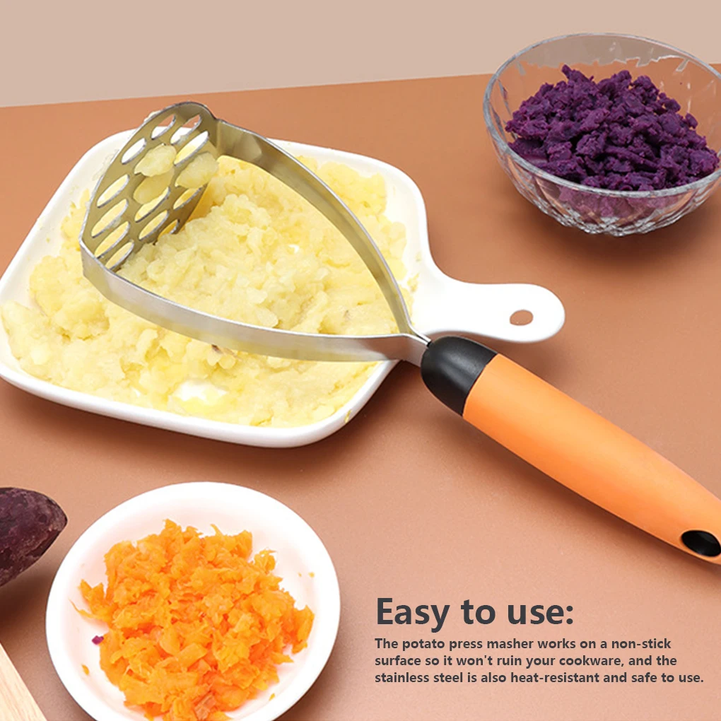 Stainless Steel Hand Held Potato Masher For Smooth Mashed Potatoes Press Crusher Puree Juice Maker Kitchen Fruit Vegetable Tools
Stainless Steel Hand Held Potato Masher For Smooth Mashed Potatoes Press Crusher Puree Juice Maker Kitchen Fruit Vegetable Tools