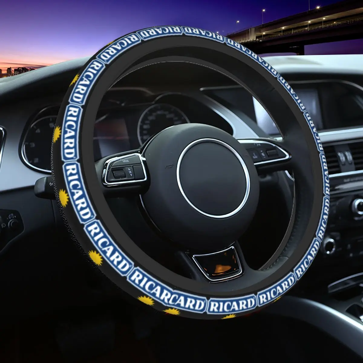 38cm Car Steering Wheel Covers Ricard Anti-slip Braid On The Steering Wheel Cover Auto Decor Elastische Automobile Accessory
38cm Car Steering Wheel Covers Ricard Anti-slip Braid On The Steering Wheel Cover Auto Decor Elastische Automobile Accessory
