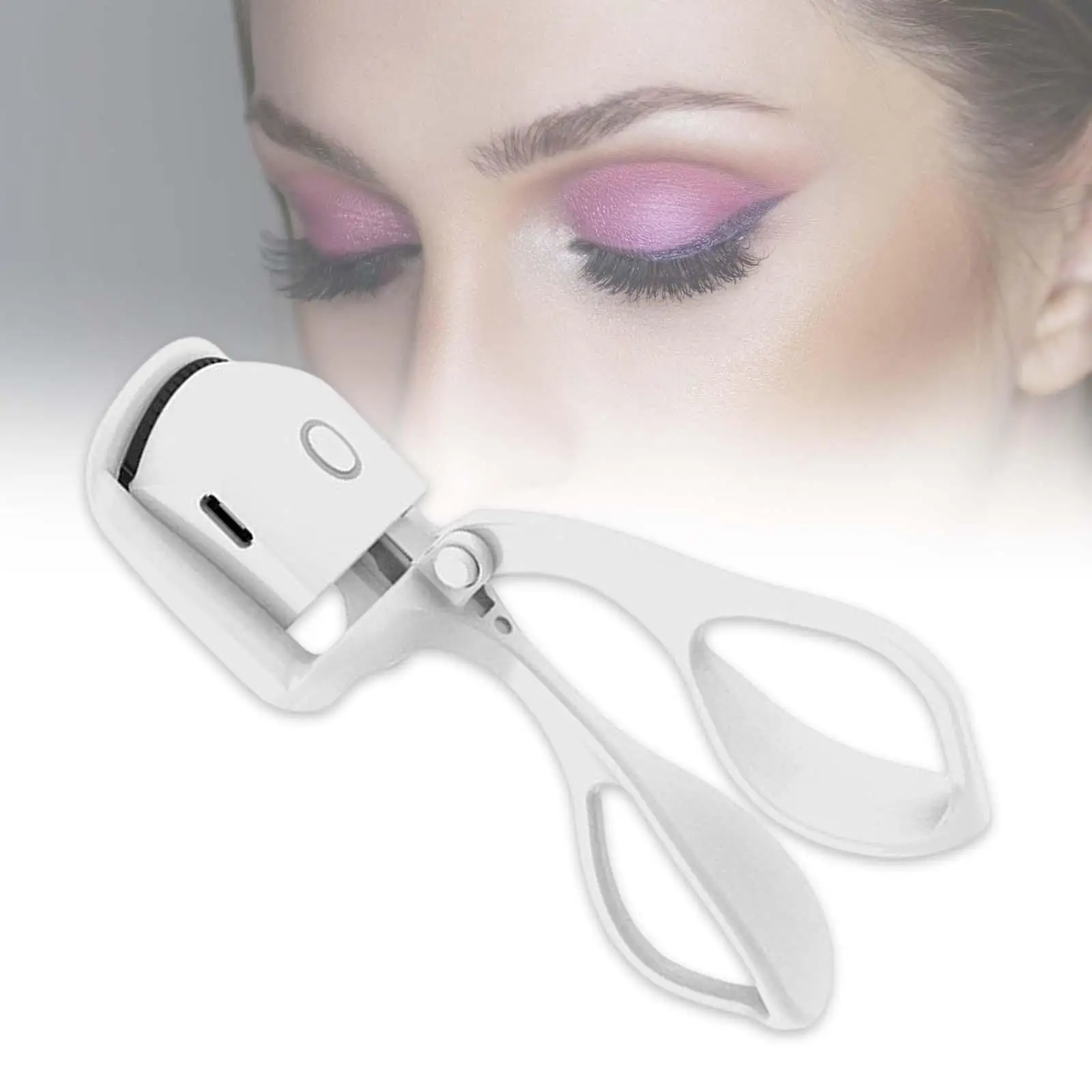 

Electric Heated Eyelash Curler 2 Temperature Modes Flexible with Silicone Pad Lash Curling Tool for Natural Voluminous Lashes