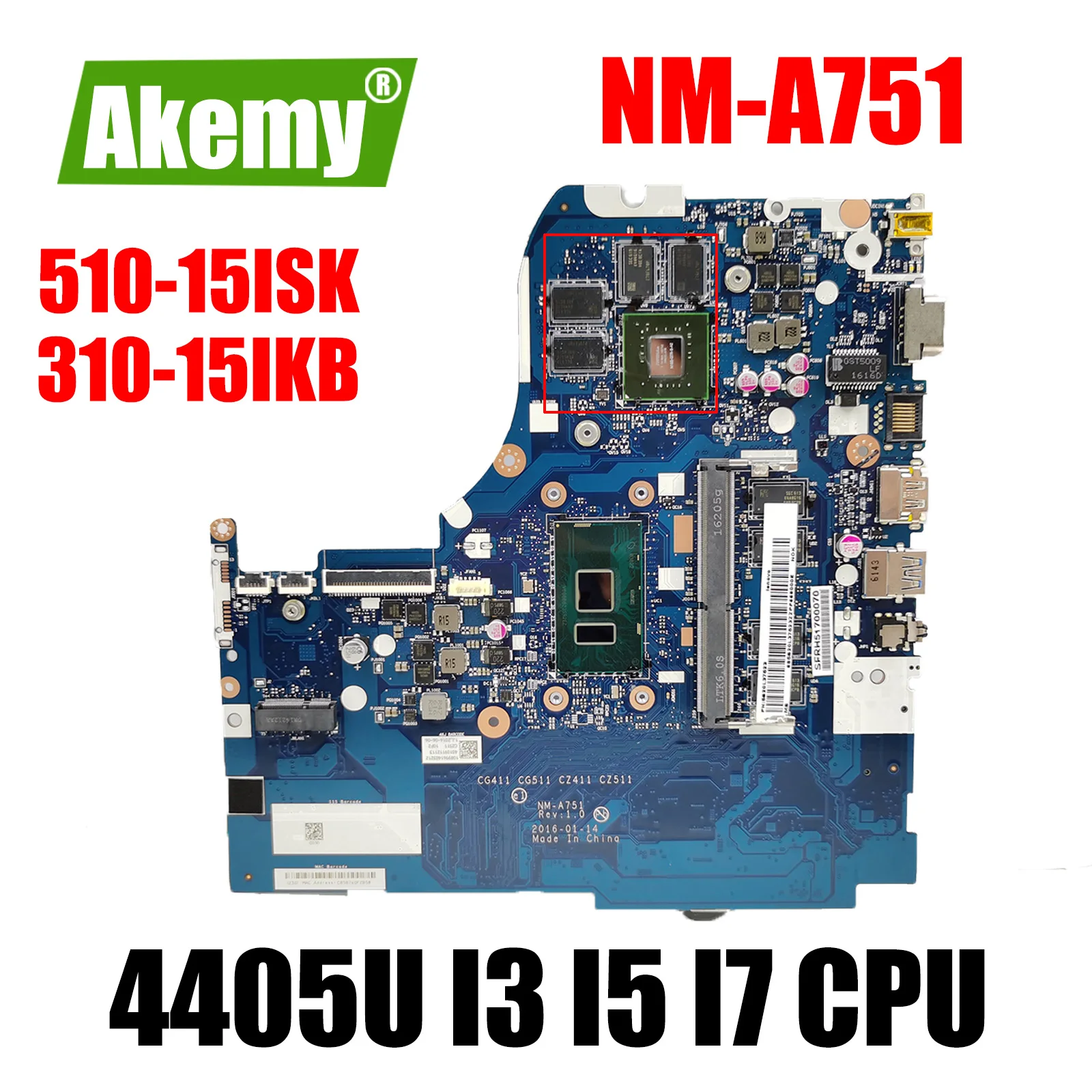 NM-A751 материнская плата для Lenovo 510-15IKB 510-15ISK 310-15IKB 310-15ISK материнская плата для ноутбука 4405U I3 I5 I7 CPU 4 Гб RAM GT920M GT940M
NM-A751 материнская плата для Lenovo 510-15IKB 510-15ISK 310-15IKB 310-15ISK материнская плата для ноутбука 4405U I3 I5 I7 CPU 4 Гб RAM GT920M GT940M