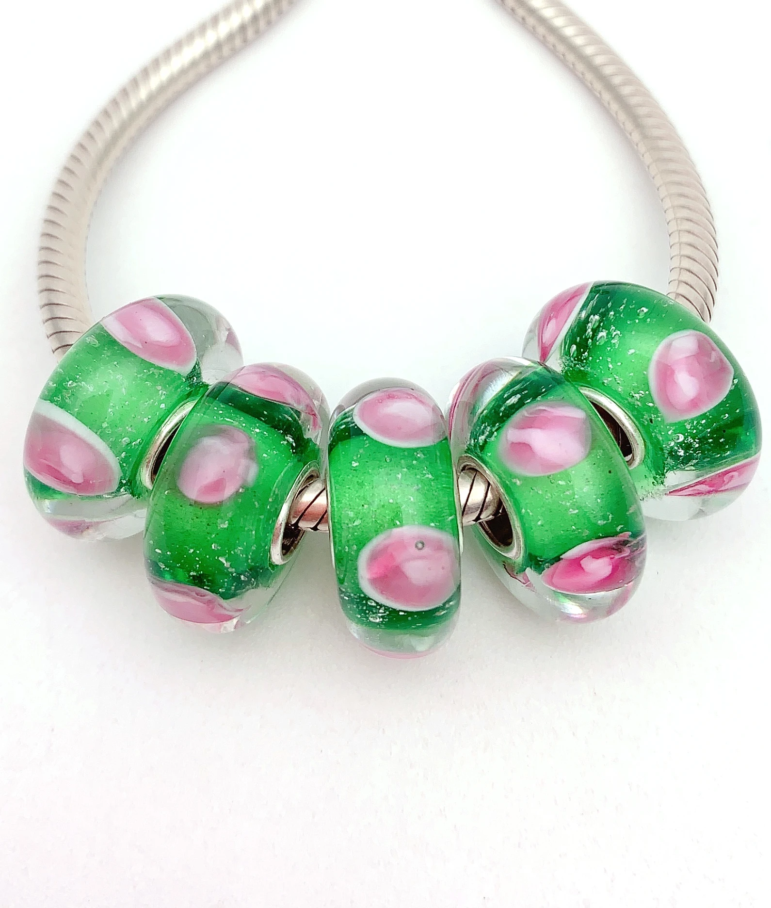 YG287 5X 100% Authenticity S925 Sterling Silver Beads Murano Glassbeads NEW Fit European Charms Bracelet Diy Jewelry Lampwork
YG287 5X 100% Authenticity S925 Sterling Silver Beads Murano Glassbeads NEW Fit European Charms Bracelet Diy Jewelry Lampwork