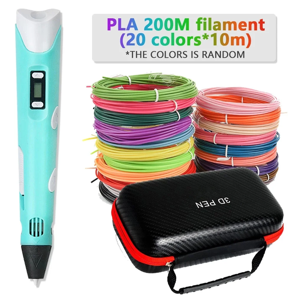 DIY 3D Pen for Kids 3D Printing Pens Drawing Pencils with PLA Filament Novelty Gift for Children Birthday Christmas Gift
DIY 3D Pen for Kids 3D Printing Pens Drawing Pencils with PLA Filament Novelty Gift for Children Birthday Christmas Gift