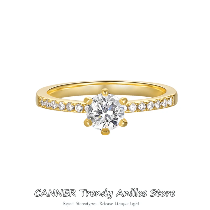 CANNER 1CT Moissanite Rings for Women Girls 9K 10K 14K 18K Solid Gold Wedding Engagement Party Bride Rings Fine Jewelry anillos
CANNER 1CT Moissanite Rings for Women Girls 9K 10K 14K 18K Solid Gold Wedding Engagement Party Bride Rings Fine Jewelry anillos