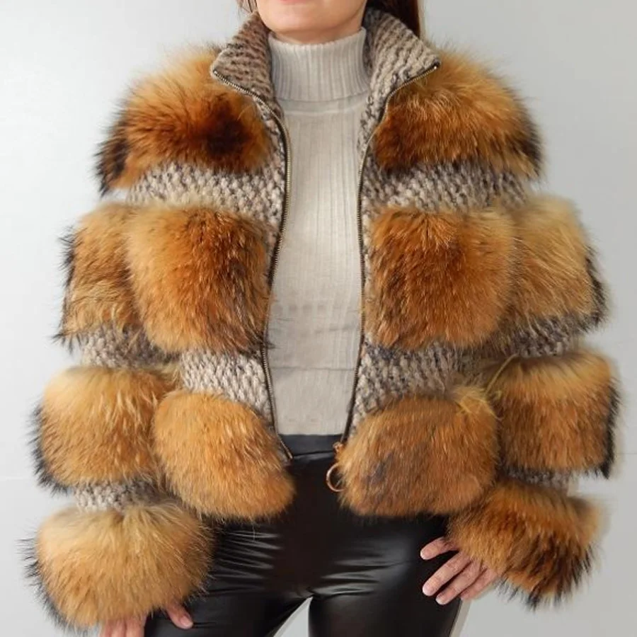 High quality Hot Sale Jacket Women Real Raccoon Fur Coat Winter Fashion Stitching Overcoat Warm Casual
High quality Hot Sale Jacket Women Real Raccoon Fur Coat Winter Fashion Stitching Overcoat Warm Casual