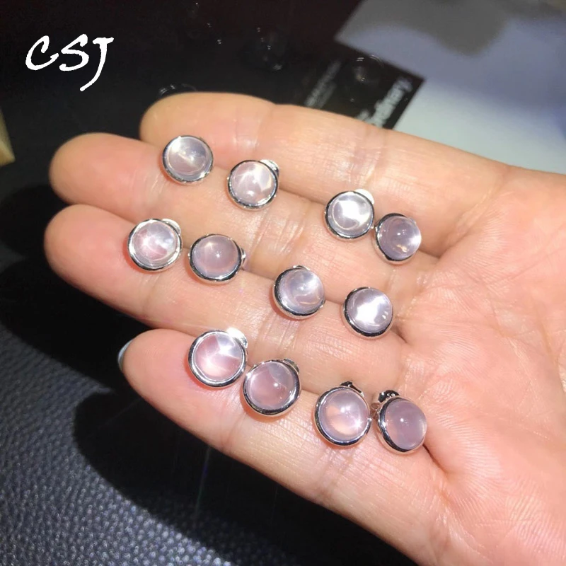 CSJ Genuine Natural Starlight Rose Quartz Earrings Sterling 925 Silver for Women Party Birthday Fine JewelryGift
CSJ Genuine Natural Starlight Rose Quartz Earrings Sterling 925 Silver for Women Party Birthday Fine JewelryGift