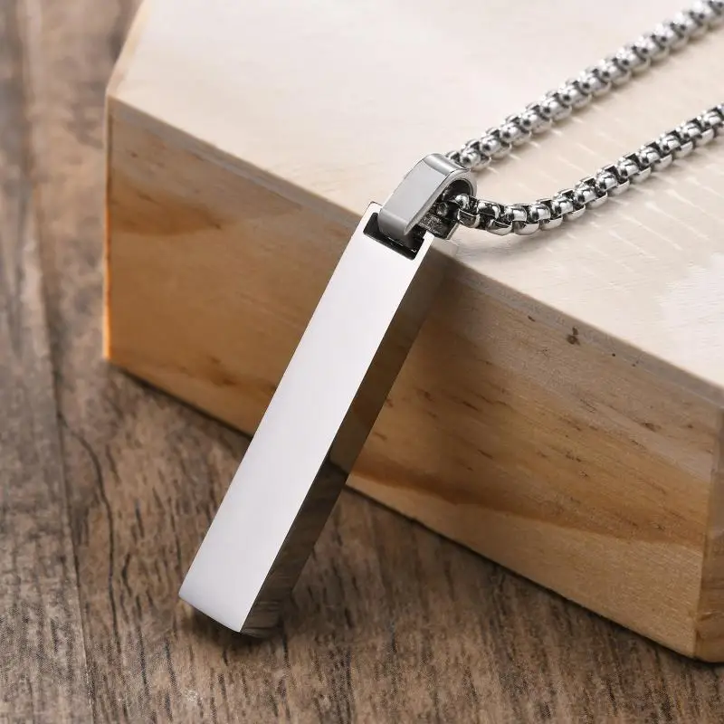Men's New Stainless Steel Roman Numeral Rectangular Bar Full Light Pendant Necklace Geometric Jewelry Casual Party Accessories 
Men's New Stainless Steel Roman Numeral Rectangular Bar Full Light Pendant Necklace Geometric Jewelry Casual Party Accessories
