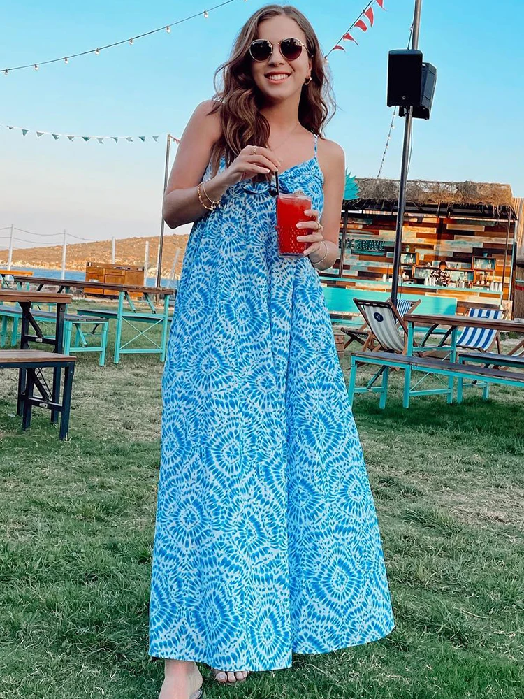 Jastie Floral Print Spaghetti Strap Dresses Women Bow V-neck Elastic Waist Design Maxi Dress Summer Beach Style Dress Vestido
Jastie Floral Print Spaghetti Strap Dresses Women Bow V-neck Elastic Waist Design Maxi Dress Summer Beach Style Dress Vestido