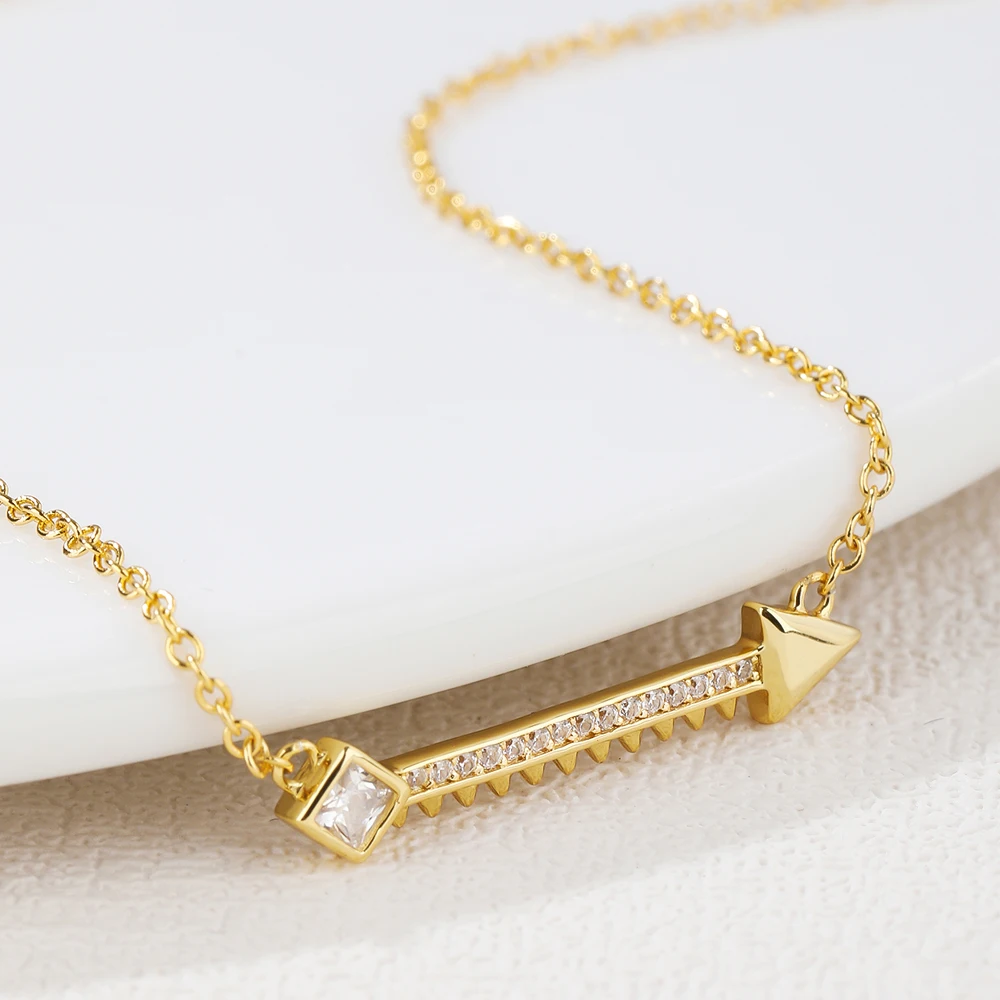 14K Gold Plated Necklace For Women Man Lucky Love Arrow Pendant Choker Necklace Engagement High QualityJewelry
14K Gold Plated Necklace For Women Man Lucky Love Arrow Pendant Choker Necklace Engagement High QualityJewelry