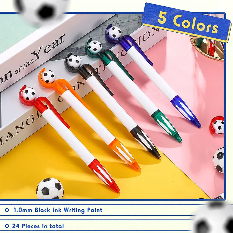 5pcs Football Writing Pen Retractable Ballpoint Pens Non-slip Grip for Kid
5pcs Football Writing Pen Retractable Ballpoint Pens Non-slip Grip for Kid