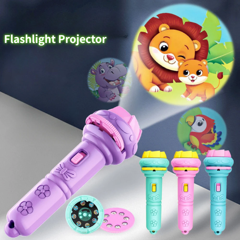 Flashlight Projector Torch Lamp Toy Cute Cartoon Creativity Toy Torch Lamp Flashlight Projector Toy Baby Sleeping Story Book Toy
Flashlight Projector Torch Lamp Toy Cute Cartoon Creativity Toy Torch Lamp Flashlight Projector Toy Baby Sleeping Story Book Toy